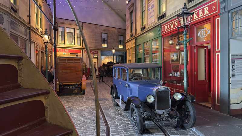 Photograph showing Main Street, at Riverside