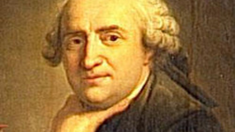 A photograph of a painting of Jean-Baptiste Bourguignon d’Anville by an unidentified painter.