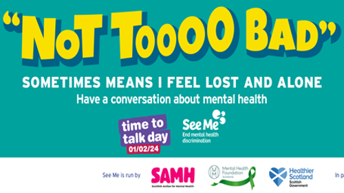 Green banner with yellow text that reads Not tooo bad