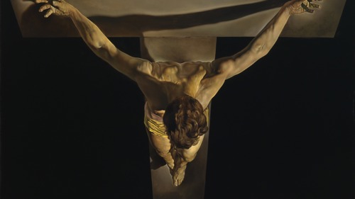 Image of iconic artwork Christ of St John of the Cross by Salvador Dali