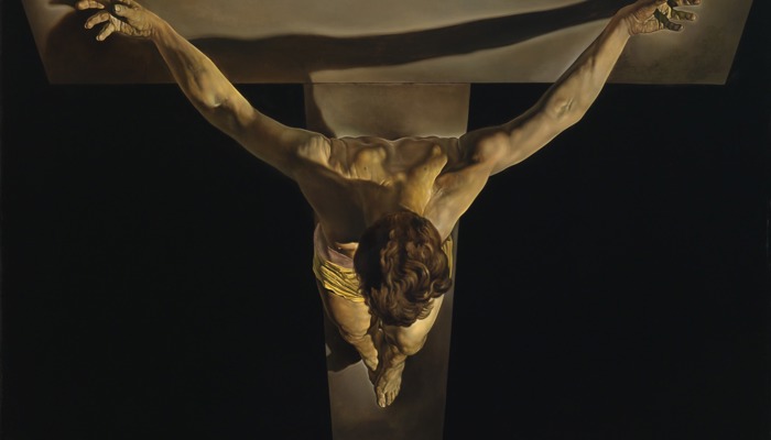 Image of iconic artwork Christ of St John of the Cross by Salvador Dali