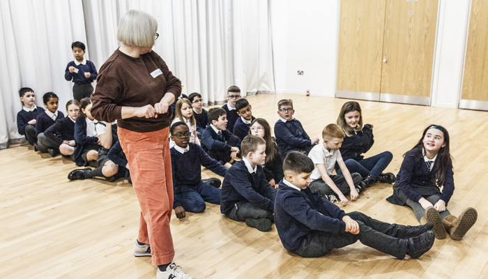 Artist talks to primary school pupils 