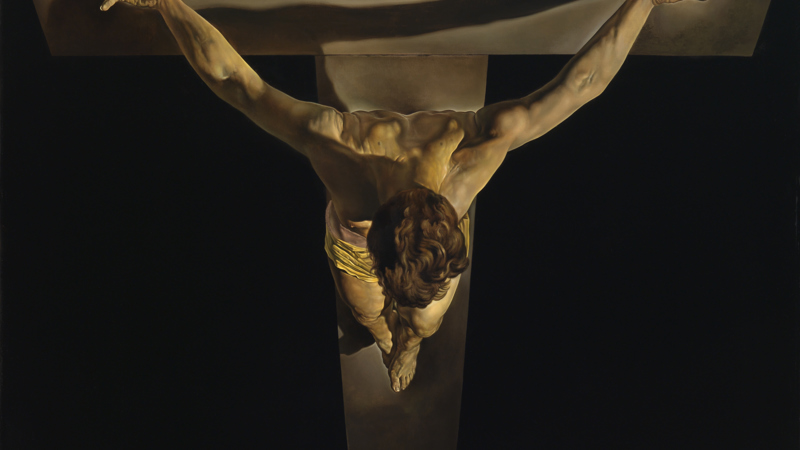 Celebrated Dalí painting Christ of St John of the Cross 